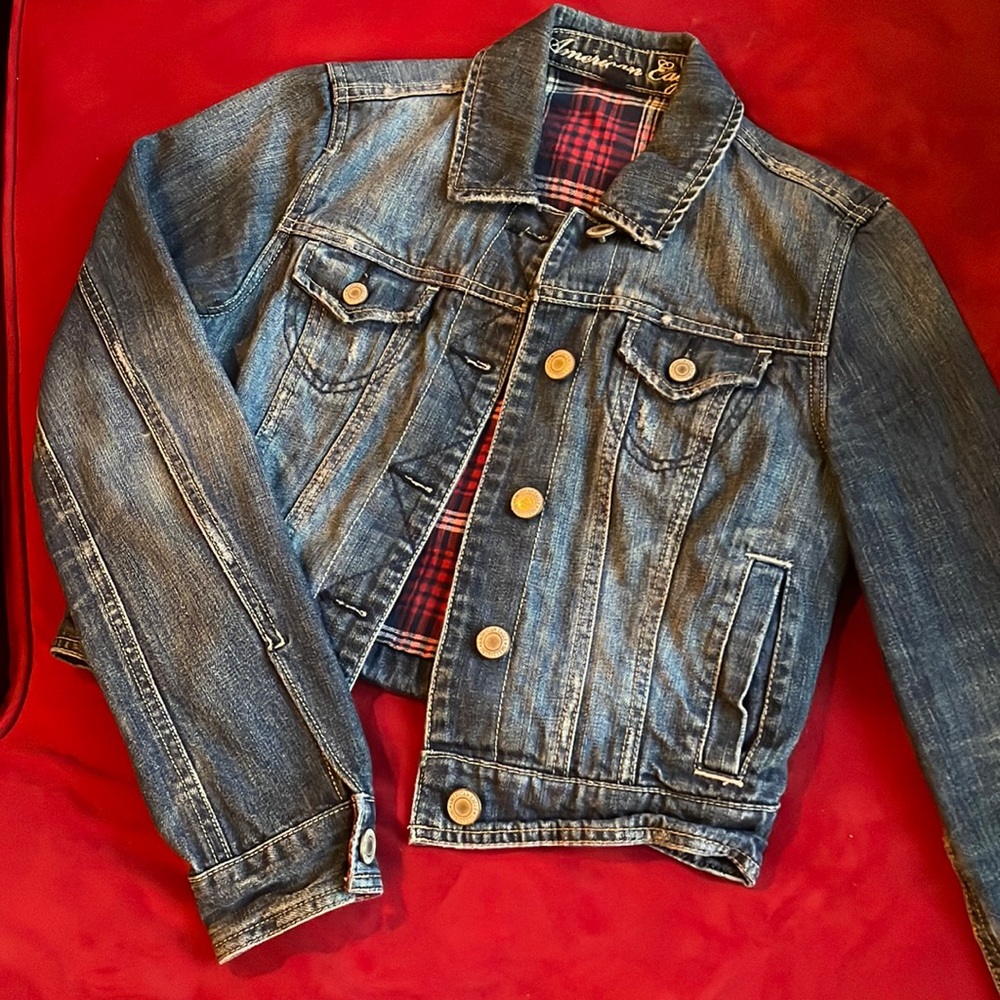 Y2K cropped Jean jacket